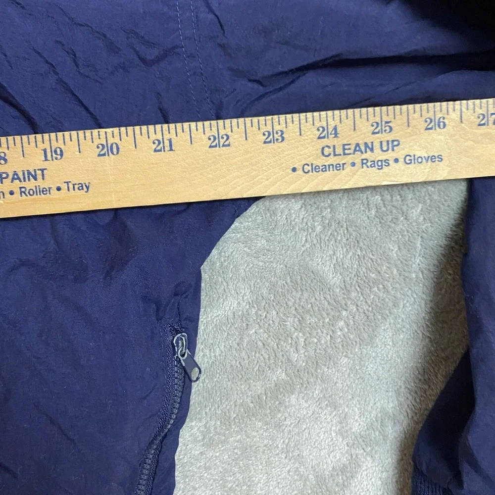 Izod Mens Large Blue Vintage Windbreaker Pullover